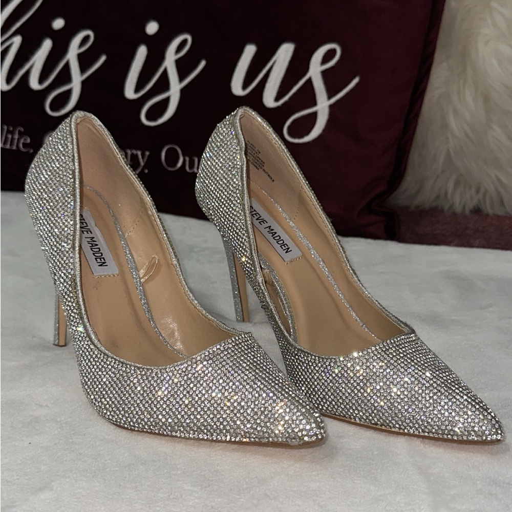 Steve Madden rhinestone heels